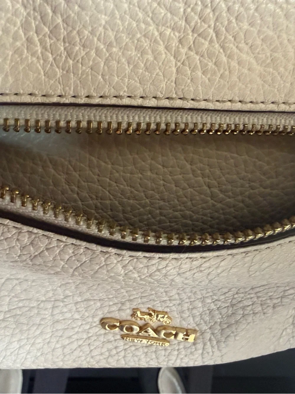 Coach Mini Charlie Backpack F28995 – Chalk Pebbled Leather